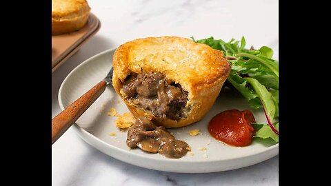 A Delicious meat pie that looks as good as it tastes!