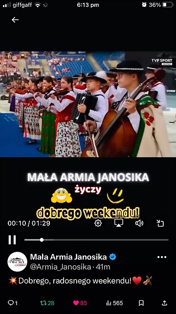 In polish : catholic children group concert Mala Armia Janosika