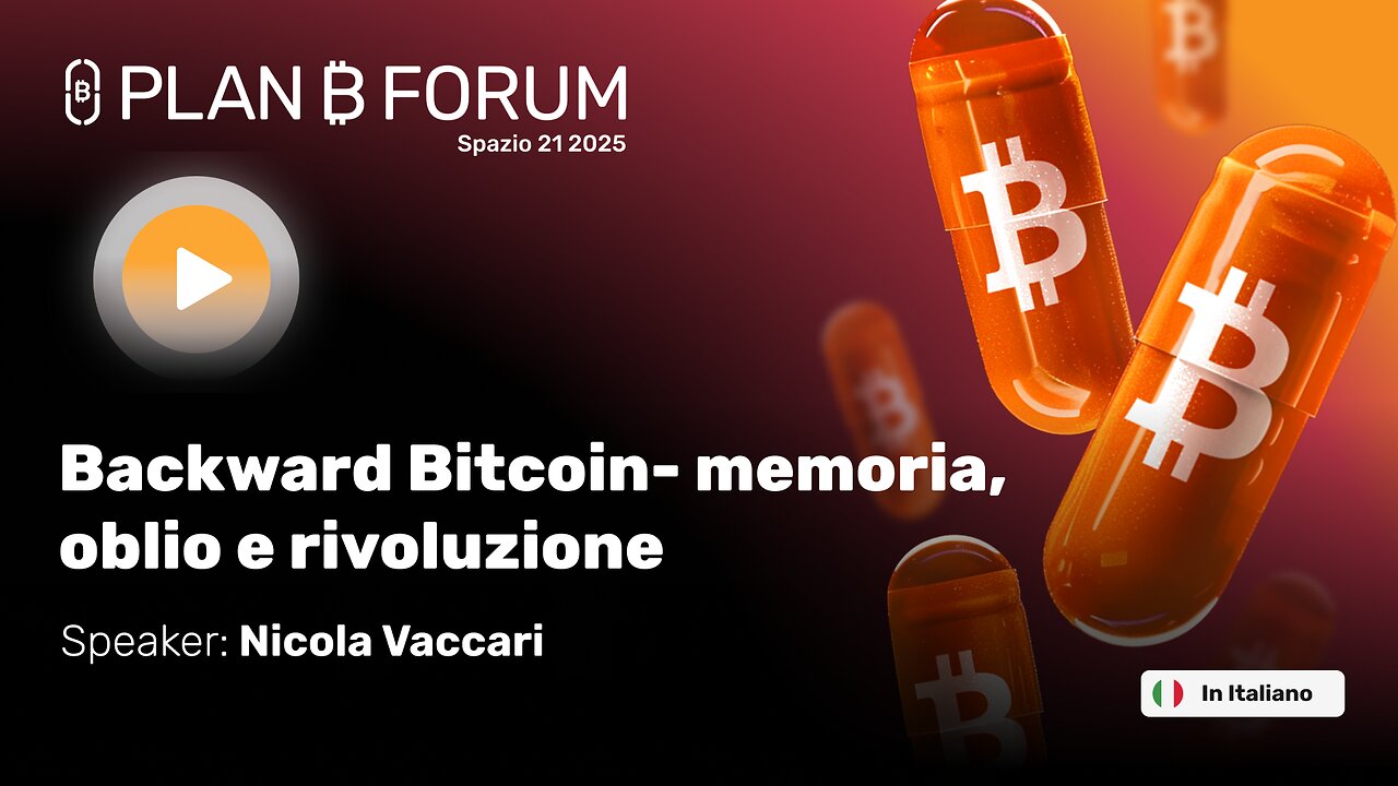 Backward Bitcoin- memoria, oblio e rivoluzione con Nicola Vaccari