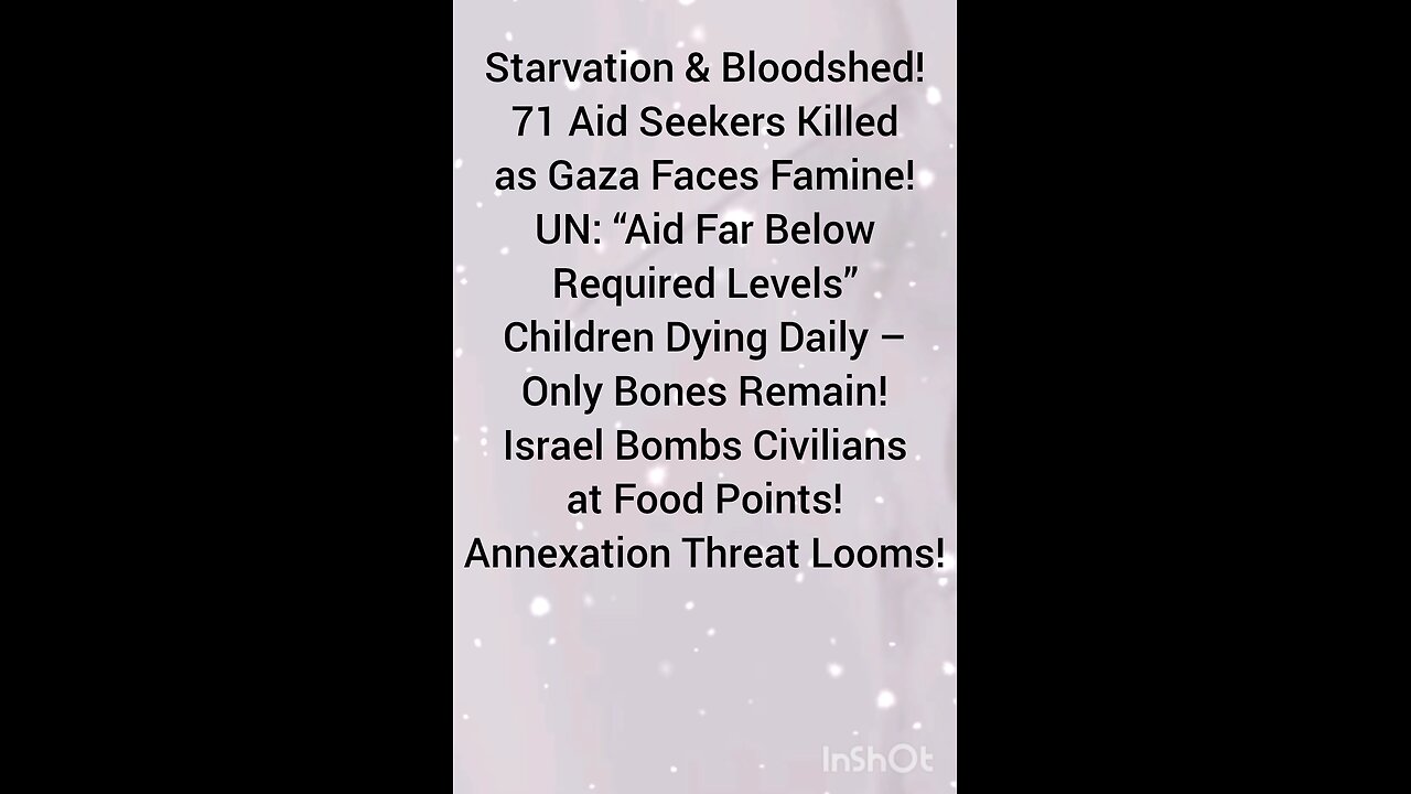 Starvation & Bloodshed!