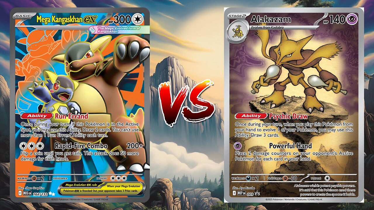 Pokemon TCG Live Mega Kangaskhan EX Slowbro VS Alakazam Dudunsparce!!
