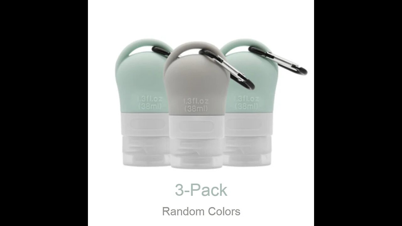 Reusable Travel Toiletry Leakproof Bottles, for Hand Sanitizer, Cream, Soap, Shampoo, and Serum