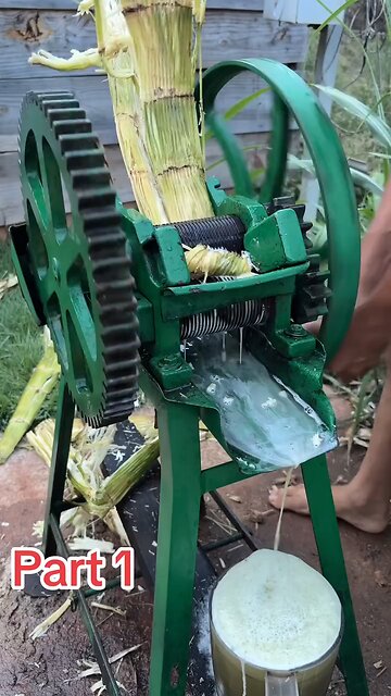 Satisfying Sugarcane Juice Machine ASMR 😍 #oddlysatisfying #relaxing #asmr #machinery