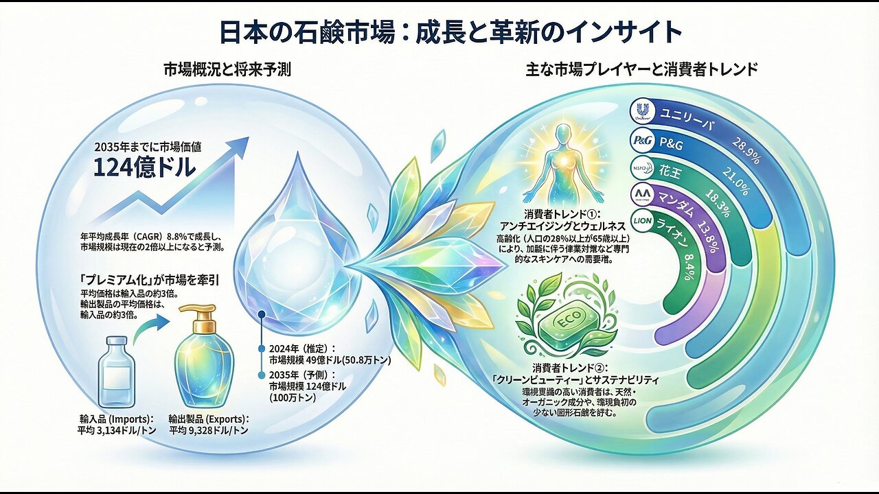 石鹸、高齢者、スタートアップ：日本の消費市場に関する5つの意外な真実