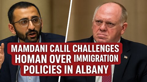 Activist Exposes Injustice: Mamdani’s Confronts Homan at Albany Capitol