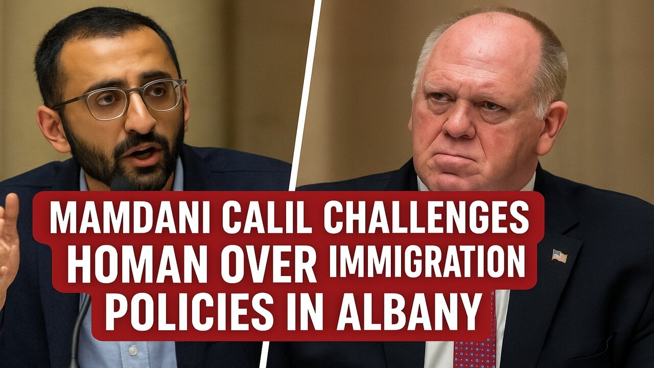 Activist Exposes Injustice: Mamdani’s Confronts Homan at Albany Capitol