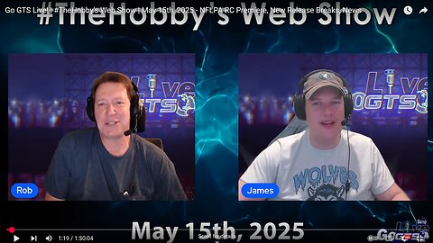 Go GTS Live, May 15, 2025: NFLPA RC Premiere, New Release Breaks, Hobby News
