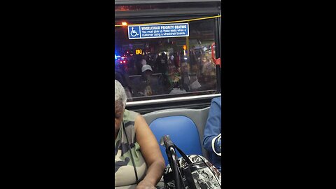 NY Predators Dept officers using their lights as part of psychological color warfare