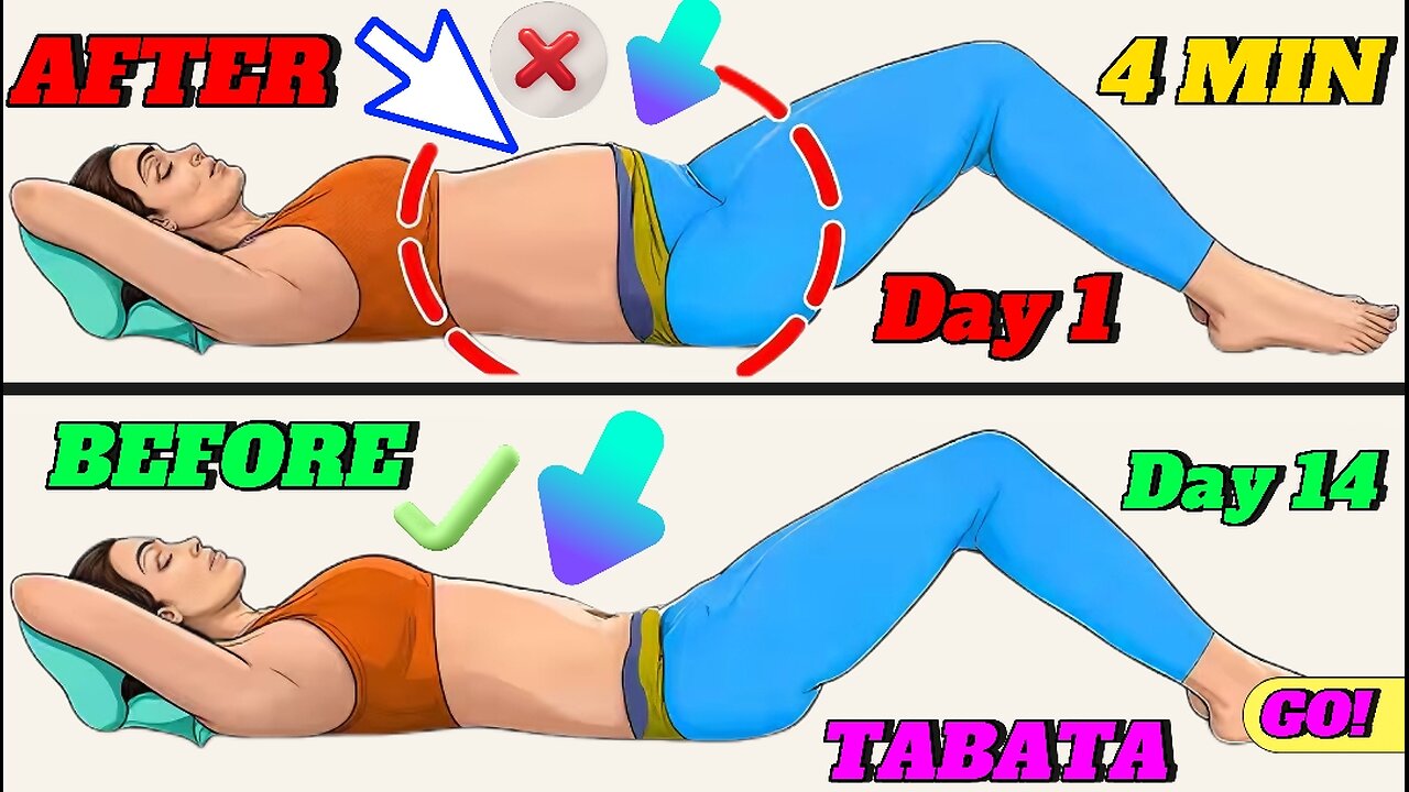🟣TABATA EASY-TO-DO😍❤️Workout🏋️‍♂️💪Easy To Do🥳🎊🤝Burn Fat❤️EVEN From The Comfort OF YOUR BED🛌🥳Let's go