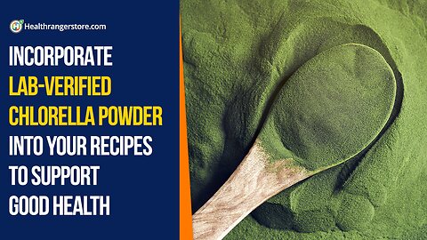 Incorporate lab-verified Chlorella Powder into your recipes to support good health