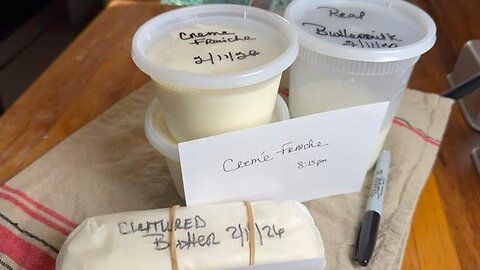 Cultured Butter & Crème Fraîche (Traditional Cultured Dairy at Home)
