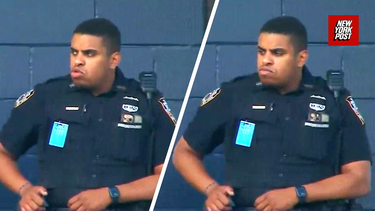 Cop goes viral for checking out woman in awkward Yankees game moment