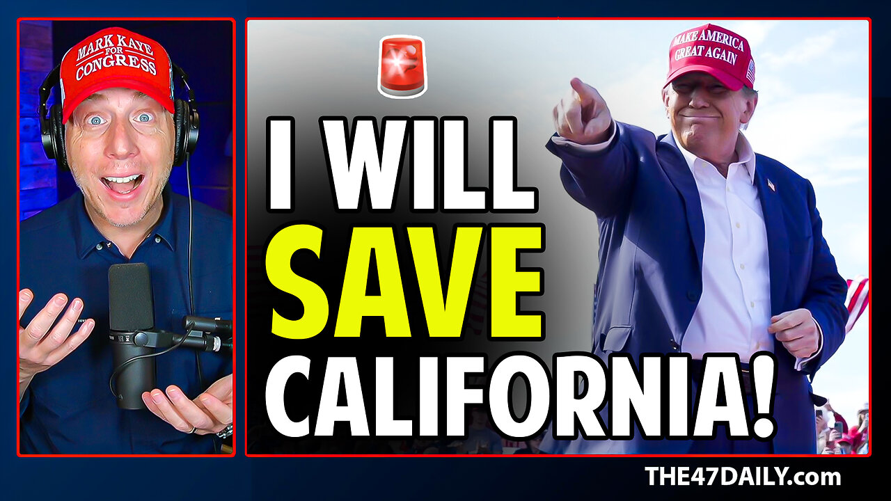 Trump Vows To Save California From Gavin Newsom!