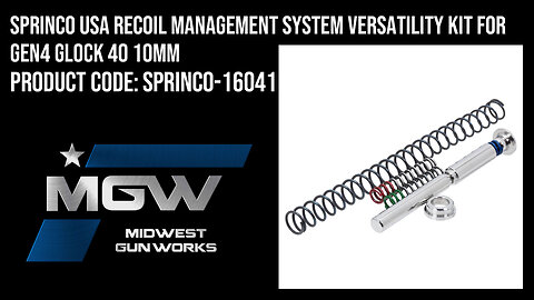 Sprinco USA Recoil Management System Versatility Kit For Gen4 Glock 40 10mm - SPRINCO-16041