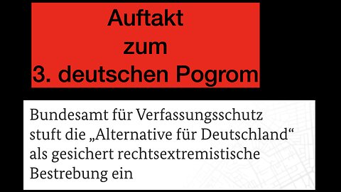 Auftakt zum Dritten Deutschen Pogrom