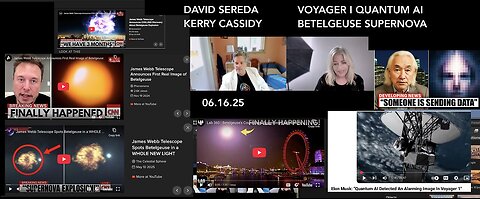 DAVID SEREDA: VOYAGER I AND QUANTUM AI AND BETELGEUSE SUPERNOVA