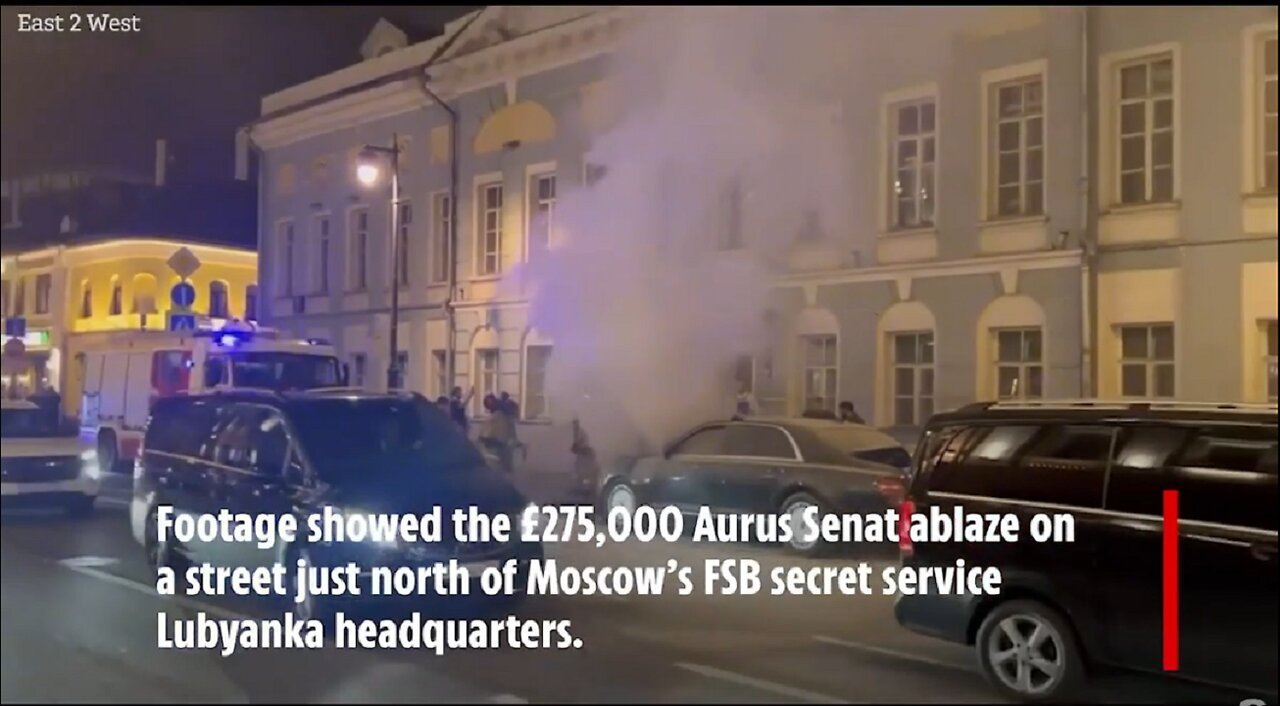 Limo from ‘Putin’s car fleet’ is blown up in huge blast