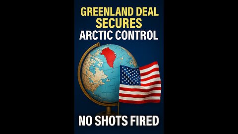 Greenland Deal Secures Arctic Control — No Shots Fired