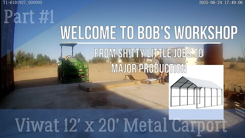 Viwat 12 x 20 Metal Carport - PART #1