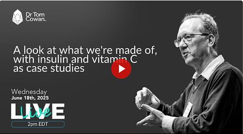 A look at what we're made of, with insulin and vitamin C as case studies - Webinar from June 18th,