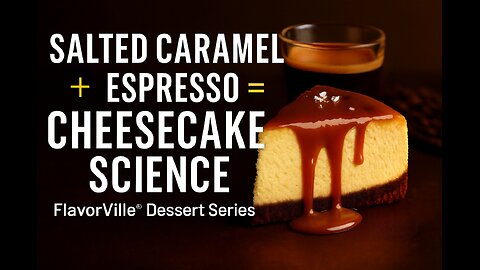 Salted Caramel Espresso Cheesecake 🍰☕Flavor Science in 60 Seconds”