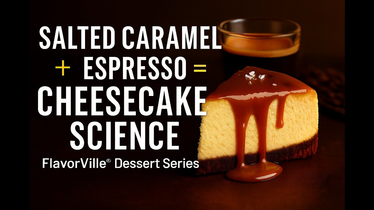 Salted Caramel Espresso Cheesecake 🍰☕Flavor Science in 60 Seconds”