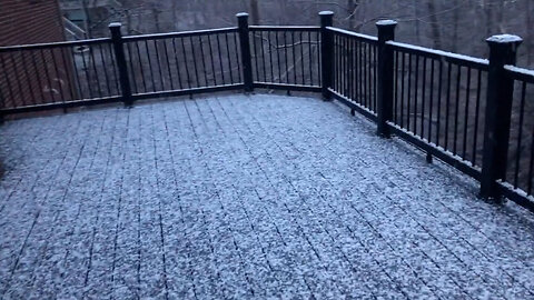 January 15, 2021 - Snow in Avon, Indiana