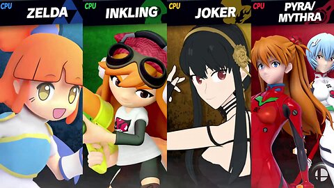Arle vs Meggy vs Yor vs Asuka & Rei [Chaos Kid Member Request] - SSBU Quickie