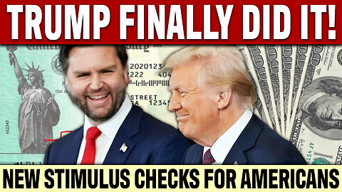 TRUMP DID IT! Stimulus Checks For Americans | New Update Just Arrived | Cash Relief in 2025?