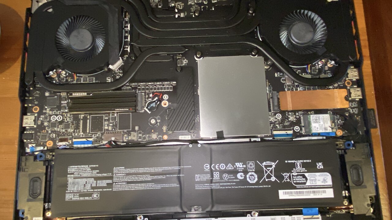 installing Thermal NVMe HeatSink Pads Under Two M.2 SSD Drives in My MSi Gaming Laptop