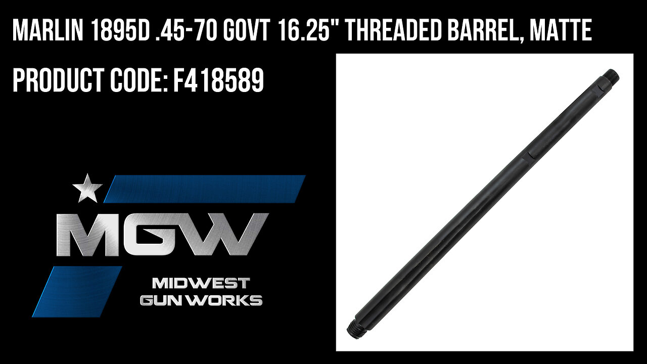 Marlin 1895D .45-70 Govt 16.25" Threaded Barrel, Matte - F418589