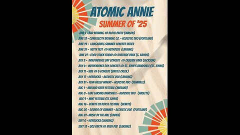 Atomic Annie | Music Monday | Sandra 6:00 pm Est