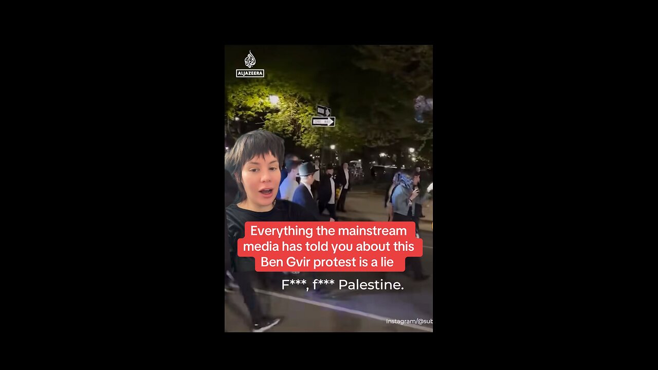 Zionist Mob Assaults Women Protesters at Ben Gvir Protest