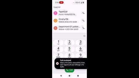 Calls to the FBI no audio 6/17/2025