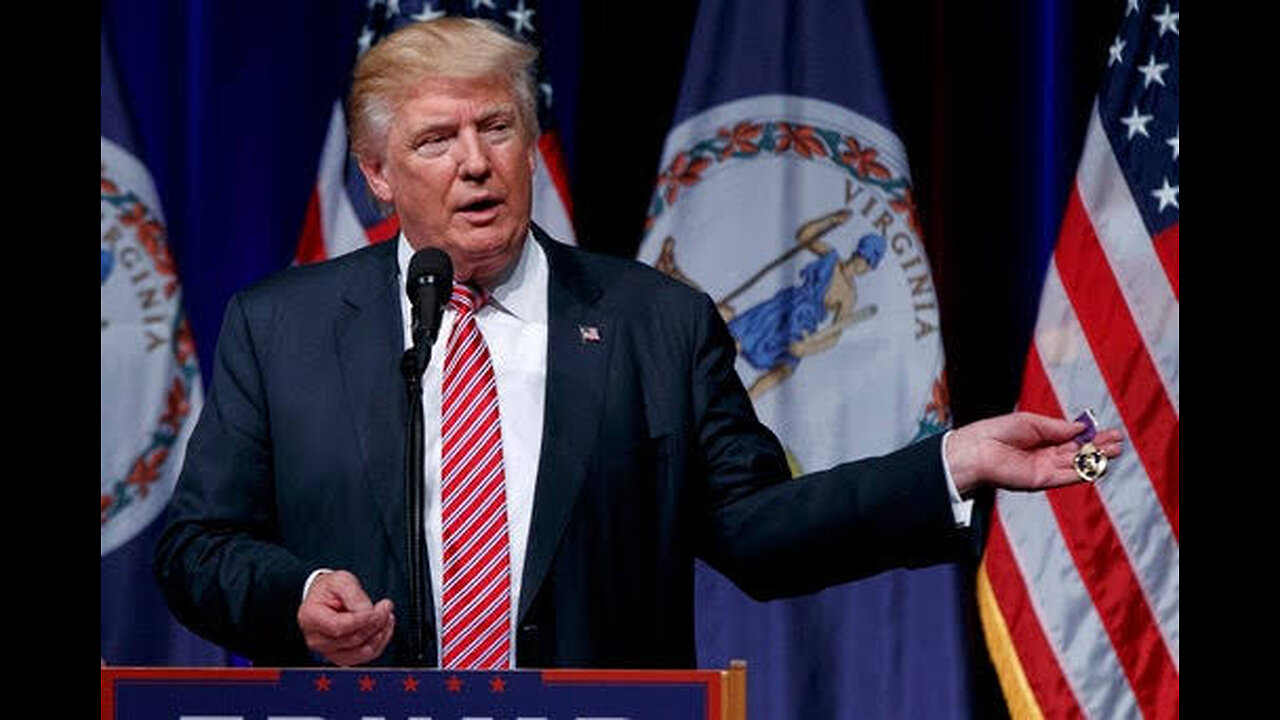 Trump: "What a great honor to get those Purple Hearts.