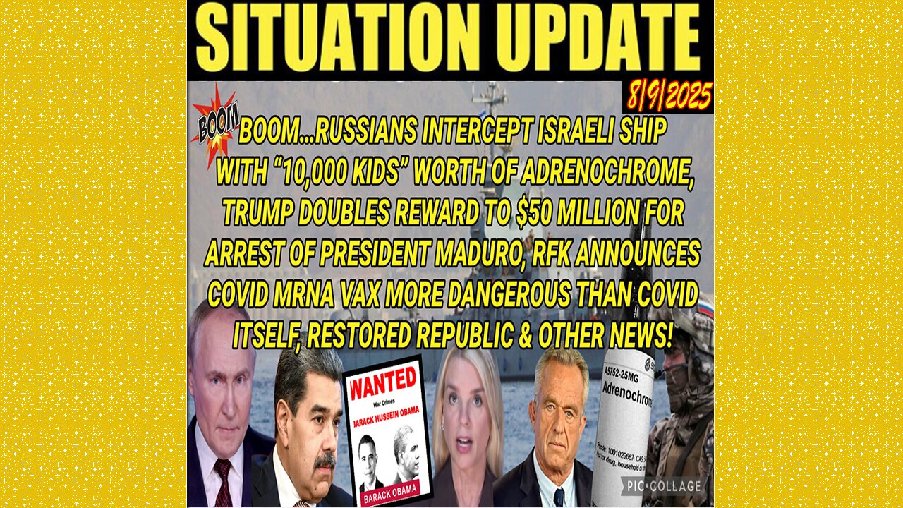 SG Anon. Juan O Savin ~ Situation Update 8/9/25 ~ Restored Republic > Judy Byington- Q+ White Hats