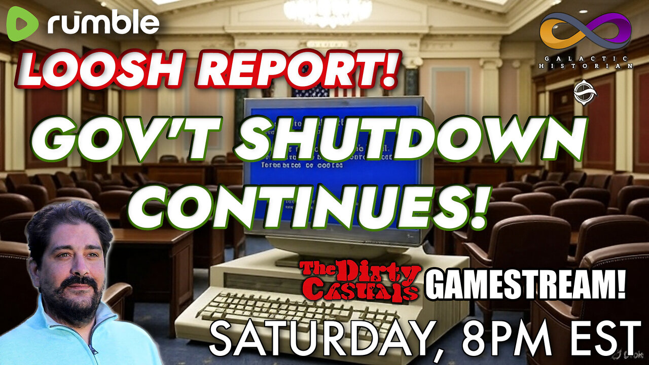 Saturday Loosh Report with Andrew Bartzis - Government Shutdown Continues! (Nov 1st, 2025)