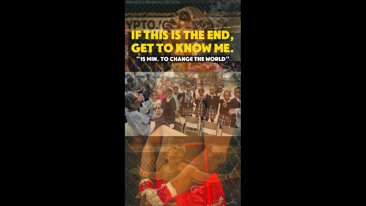 15 Minutes To Change The World | The Plan To #EradicateMalnutrition
