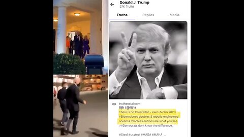 TRUMP POSTS ANOTHER MESSAGE. "There is no Joe Biden.