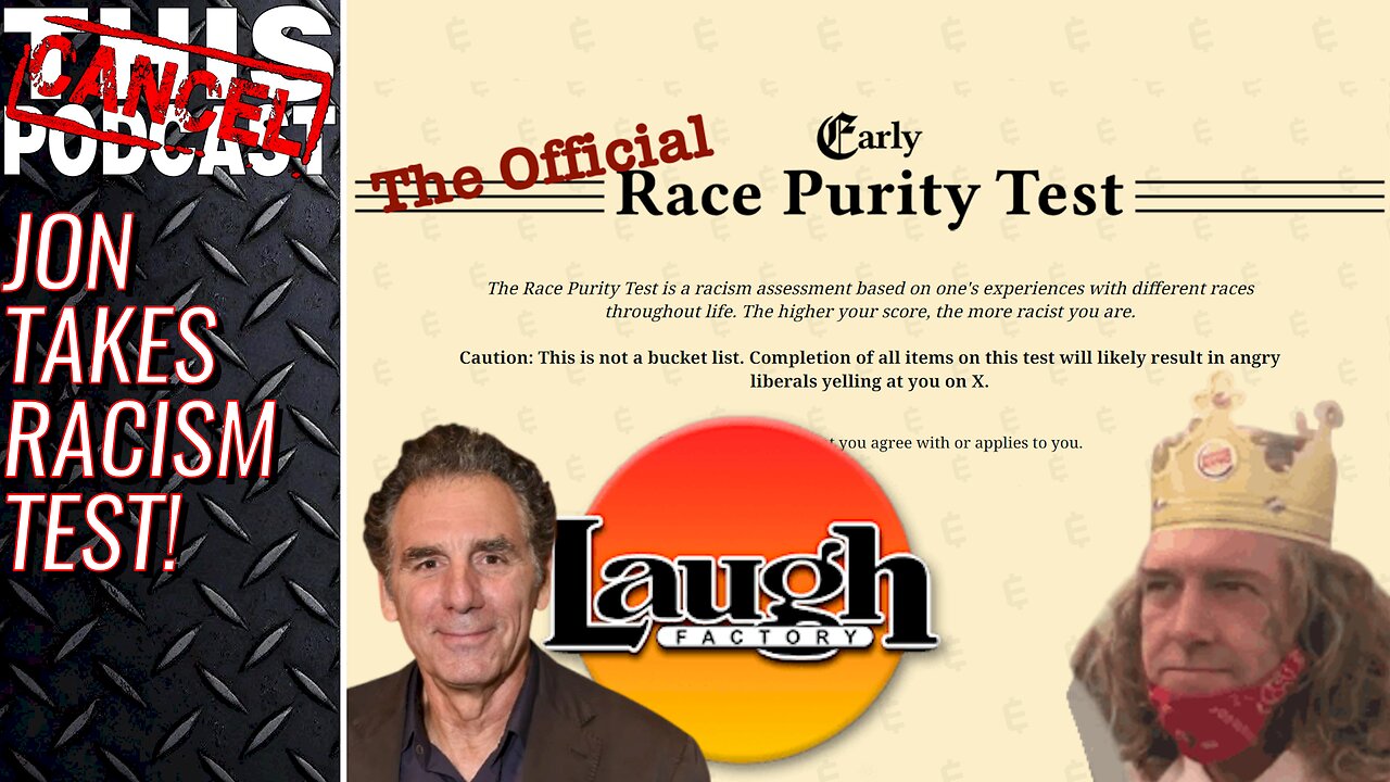 Jon Takes the Racism Test!