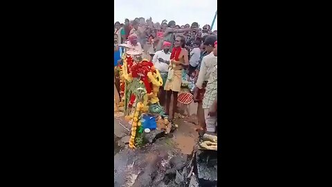 In India, a Brahmin (priest) gathered his followers to prove he could fly.