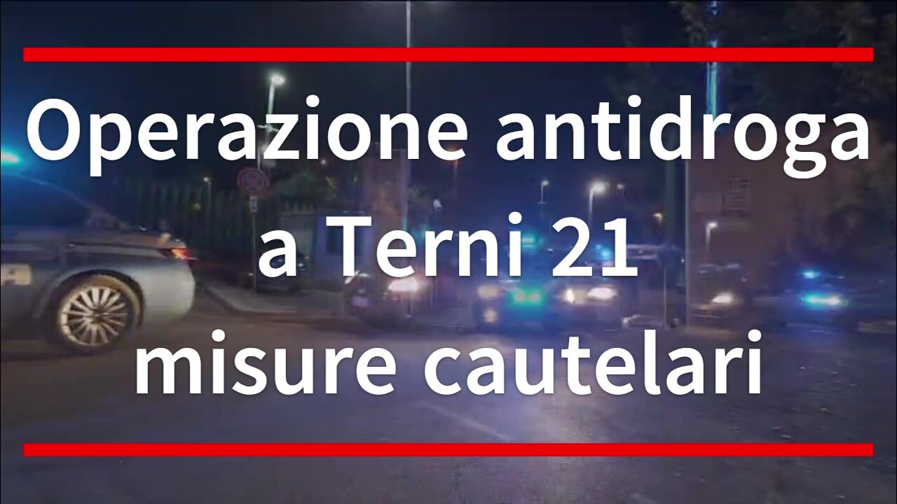 Operazione antidroga a Terni 21 misure cautelari