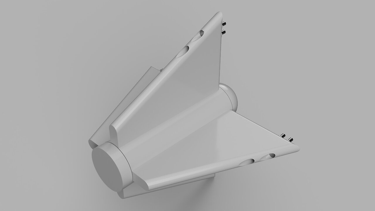 Micro Batwing Cross Prop Plane (Nose/Back Caps)