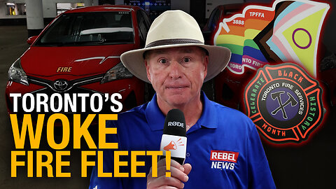Toronto Fire Services vehicles are now displaying stickers supporting ideological messages