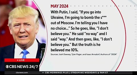 NEW AUDIO REVEALS PRES. TRUMP THREATENED TO BOMB MOSCOW IF RUSSIA INVADED UKRAINE
