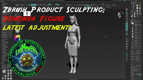 Zbrush Product Sculpting: Demonda Figure latest adjustments