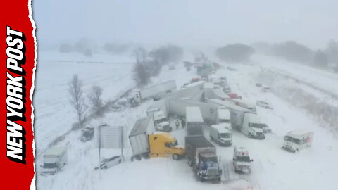 More than 100 vehicles smash into each other in massive Michigan pileup