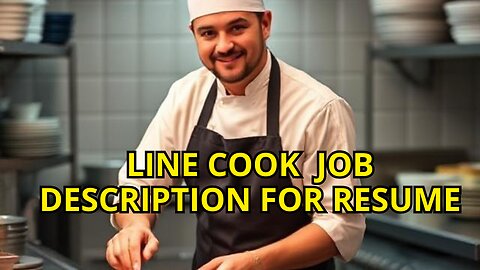 Line Cook Job Description for Resume #usa #line #cook #jobseekers