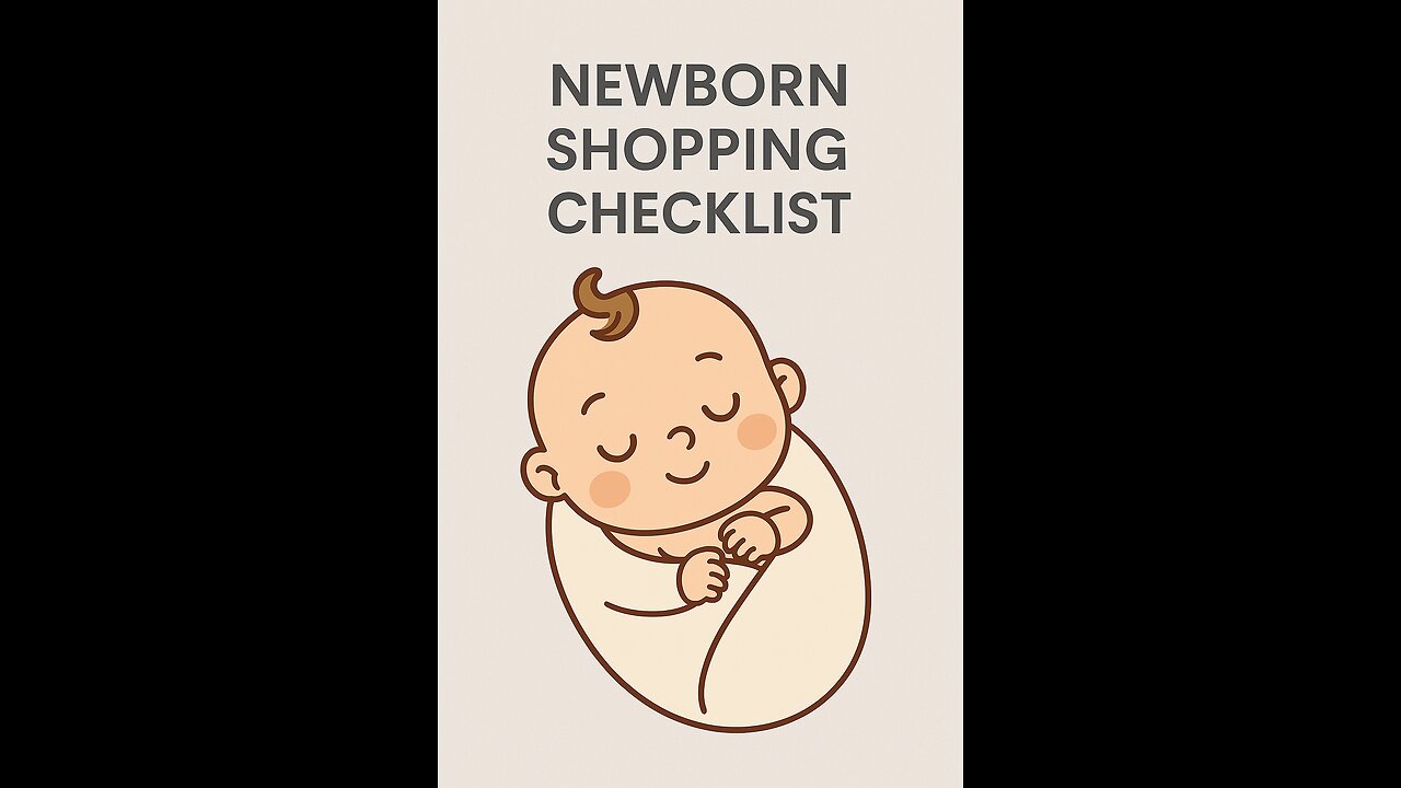 Newborn shopping checklist