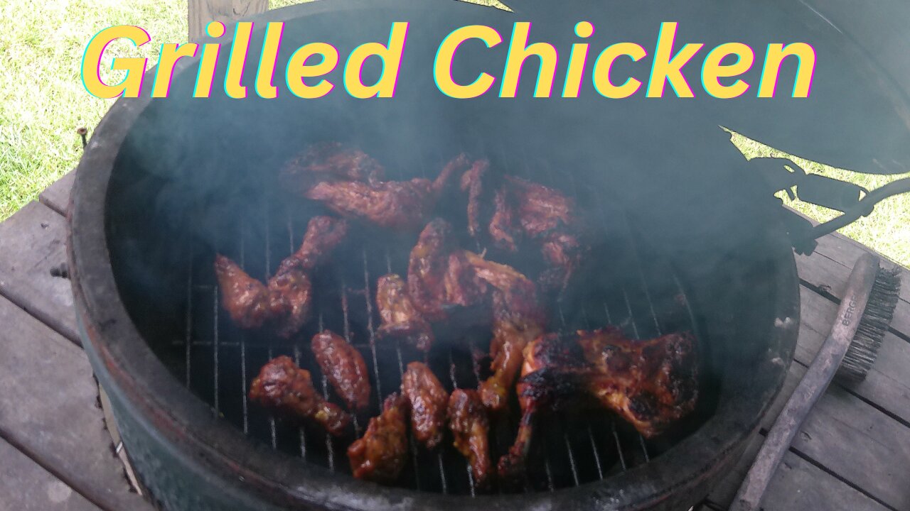 Grilled Chicken With Homemade Mustard Grilling Sauce